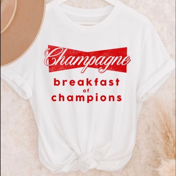 Champagne for breakfast tee - Picture 3 of 3